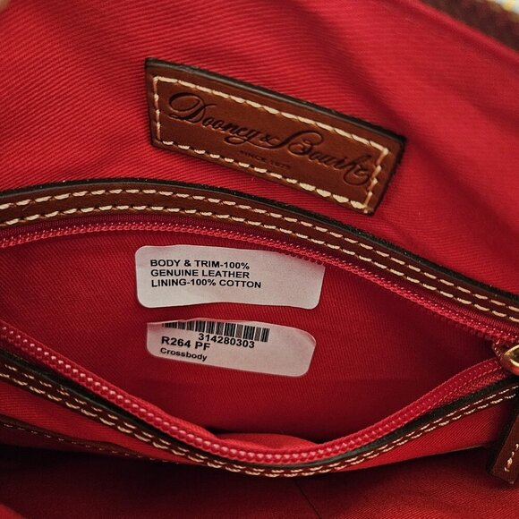 Dooney & Bourke Pebble Leather Shoulder Bag Powder Blue Saddle Trim NWOT R264 - Picture 8 of 16